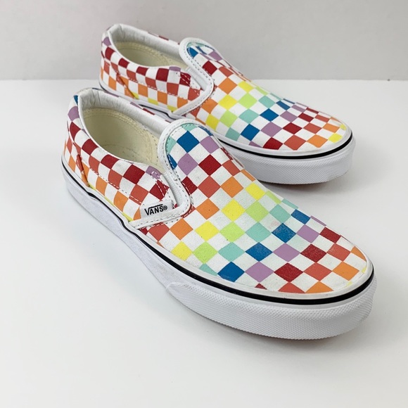 checkered vans size 3.5